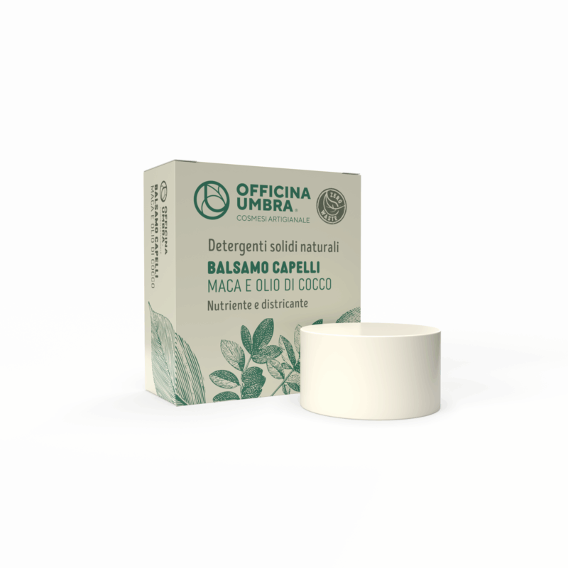 Balsamo capelli capelli solido biologico Maca e Olio di Cocco - Nutriente e districante