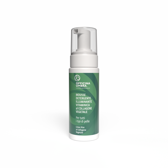 Mousse detergente illuminante al Collagene Vegetale